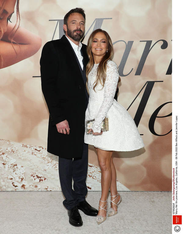 Jennifer Lopez, Ben Affleck,Premiera filmu Marry Me, 2022 