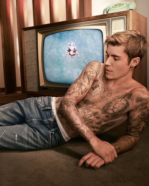 Justin Bieber, kampania Calvin Klein