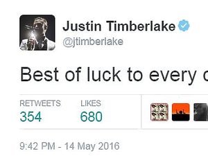 Justin Timberlake życzy powodzenia uczestnikom Eurowizja Twitter