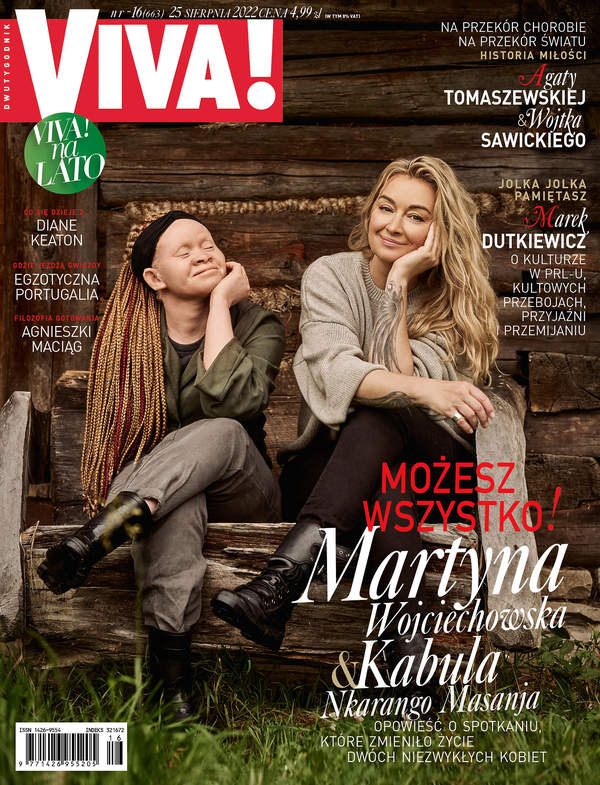 Kabula Nkarango Masanja, Martyna Wojciechowska, Viva! 16/2022 okładka