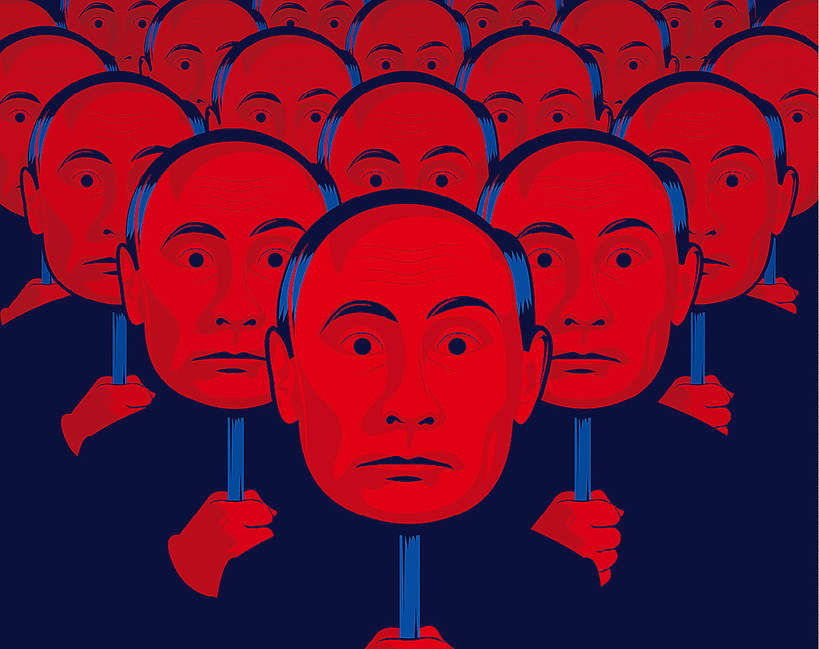 Kadr z filmu Świadkowie Putina 1