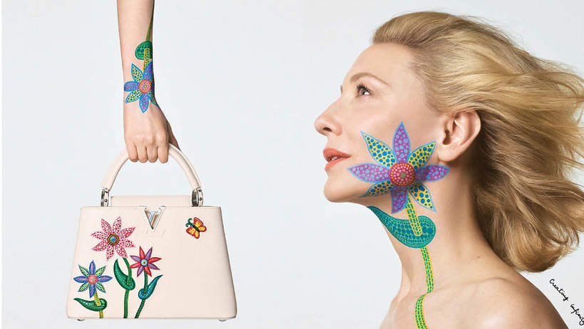 kampania Louis Vuitton wiosna 2023 Kusama Cate Blanchett