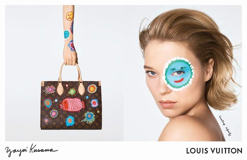 kampania Louis Vuitton wiosna 2023 Kusama Lea Seydoux