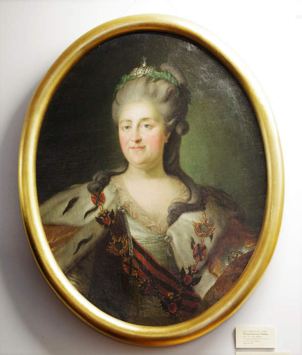 Katarzyna II Wielka, malarz Jan Chrzciciel Lampi, okolo 1793.