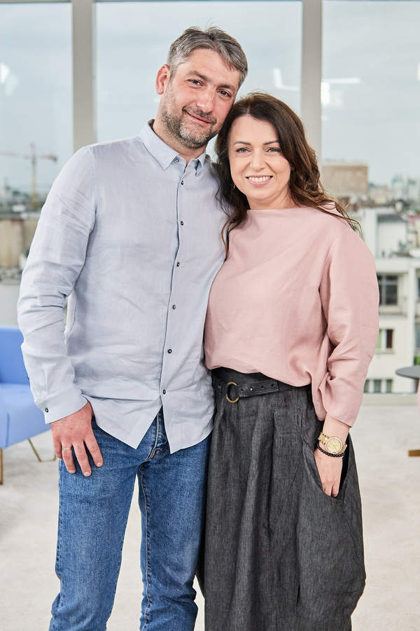 Katarzyna Pakosińska z mężem, Irakli Basilashvili, Dzień dobry TVN, maj 2021
