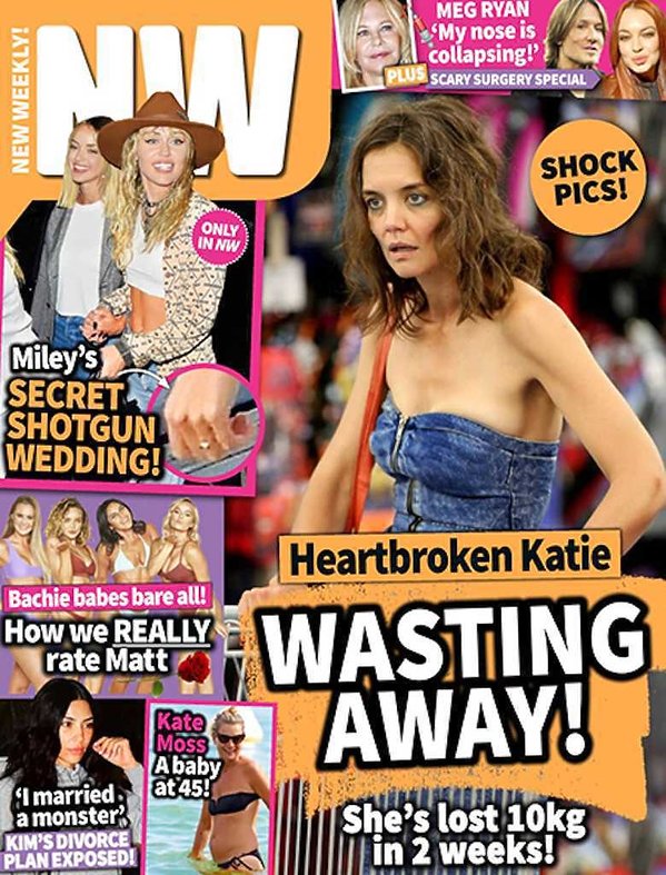 Katie Holmes na okładce New Weekly!
