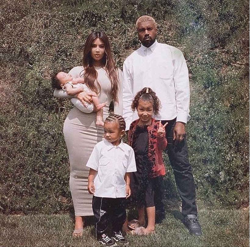 Kim Kardashian i Kanye West z dziećmi: Chicago, Saint i North