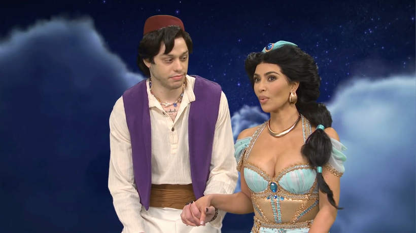 Kim Kardashian, Pete Davidson w programie Saturday Night Live, 09.10.2021 rok