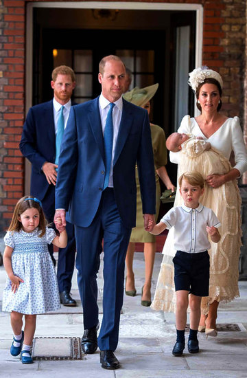 kisiężna Kate i książę William, chrzest księcia Louisa, 2018