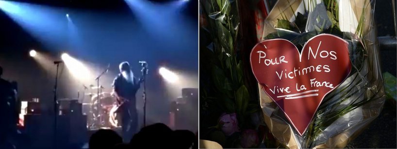 Koncert w Bataclan oraz kwiaty po zamachu
