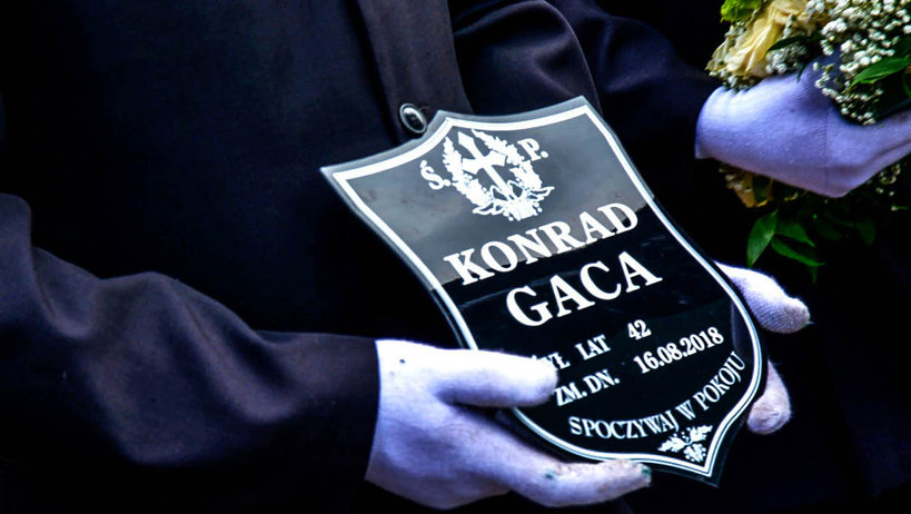 Konrad Gaca, pogrzeb