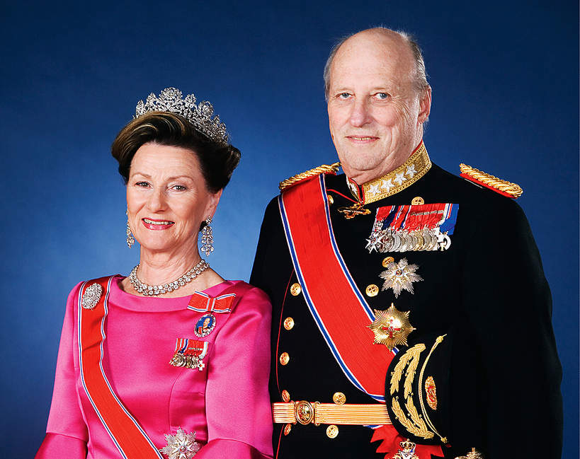 Król Harald V, królowa  Sonja, 2007
