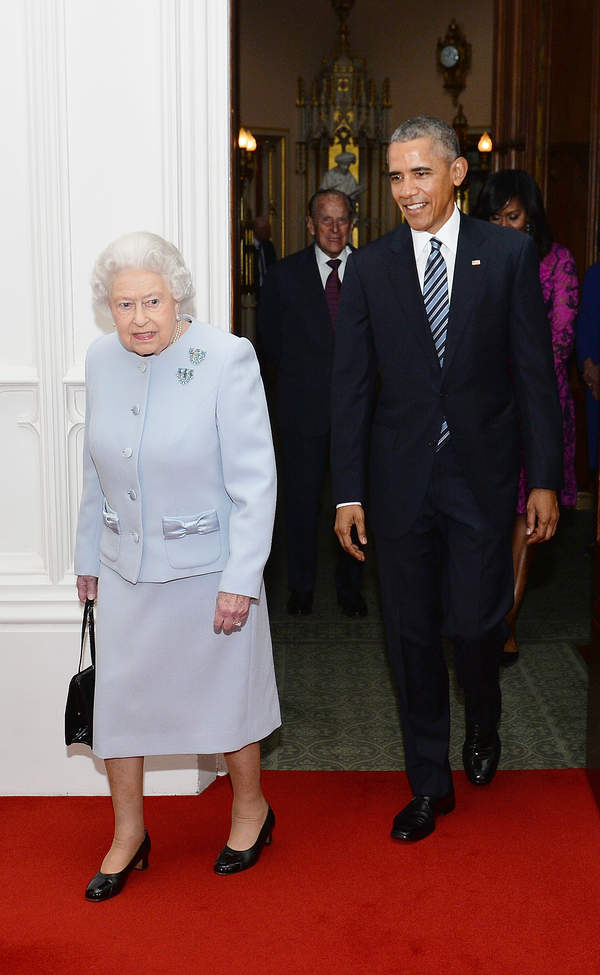 królowa Elżbieta II i Barack Obama