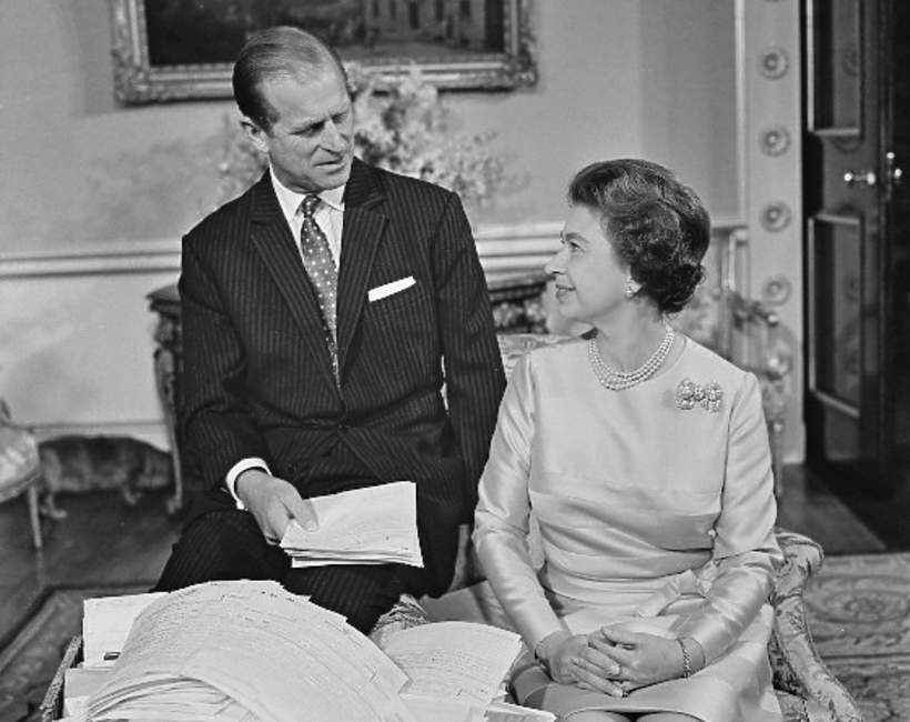 Królowa Elżbieta II i książę Filip 1972 rok