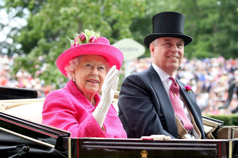 Królowa Elżbieta II, książę Andrzej