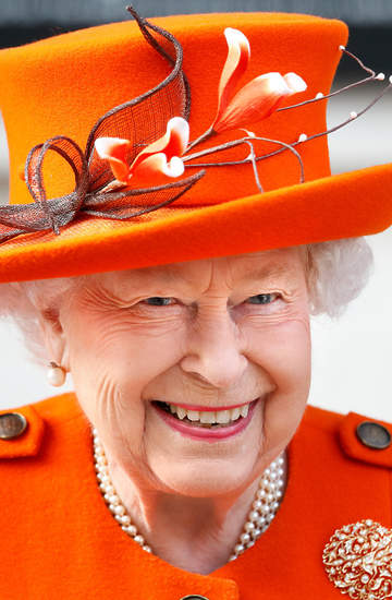 Królowa Elżbieta II uśmiech