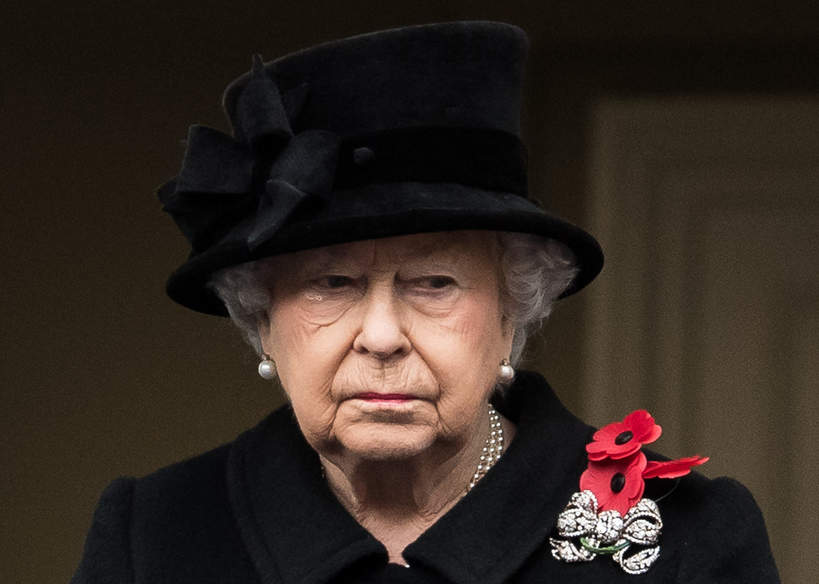 królowa Elżbieta II w żałobie