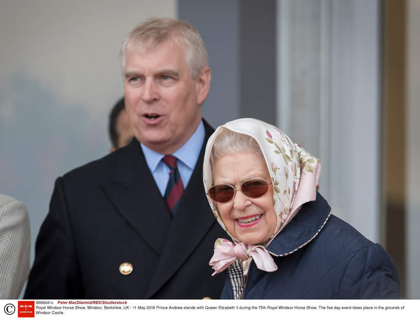 Królowa Elżbieta, książę Andrzej, 2018