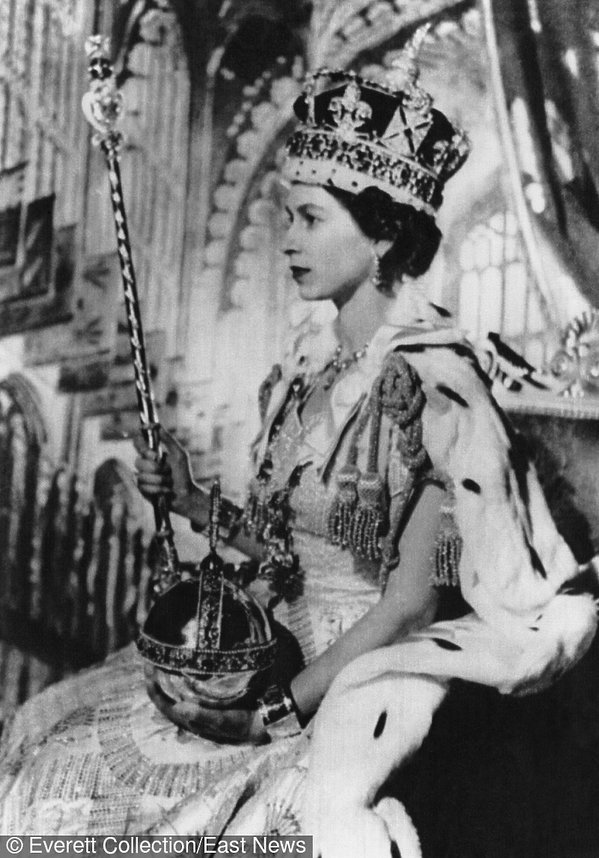 Królowa Elżbieta w dniu koronacji, 02.06.1953