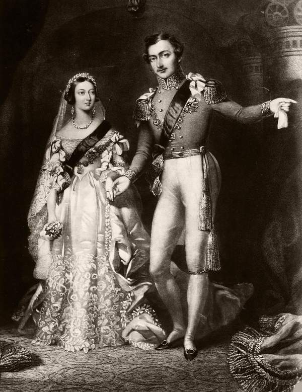 Królowa Wiktoria, książę Albert ślub, 1840 rok