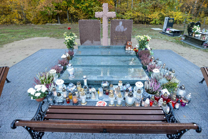 Krzysztof Krawczyk, grób, Grotniki pod Łodzią, 25.10.2021 rok