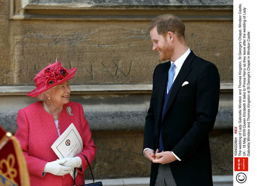 Książę Harry, Elżbieta II, Ślub Lady Gabrielli Windsor, 2019
