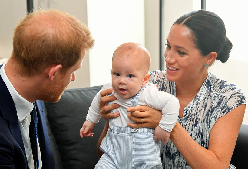 książę Harry, księżna Meghan, książę Archie, 2019