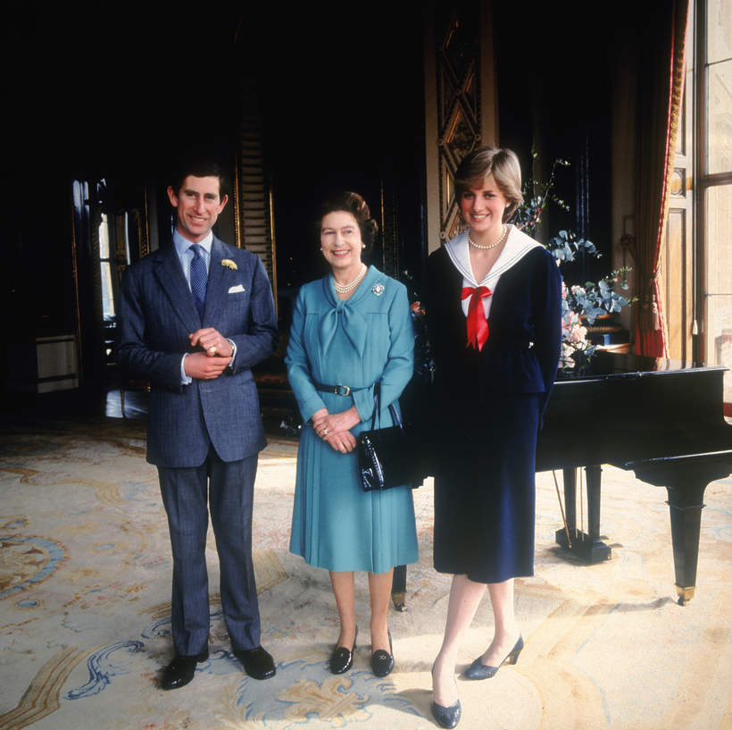 Książe Karol, Królowa Elżbieta II, Księżna Diana, 1981