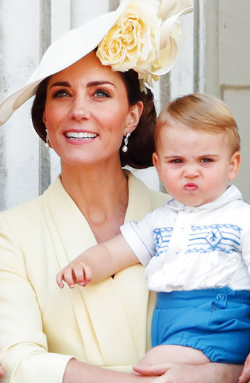 Książę Louis, księżna Kate, książę William