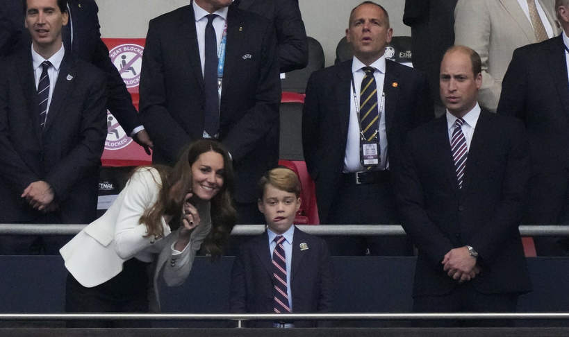Książę William i książę George na Wembley. Reakcja na przegraną Anglii w finale Euro 2020