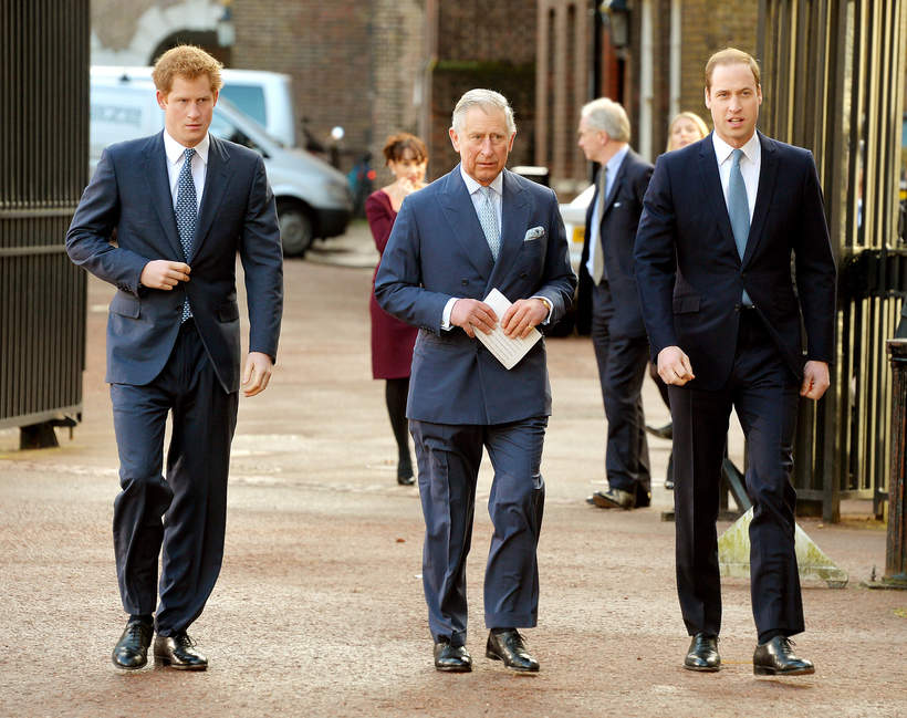 Książę William, książę Karol, książę Harry