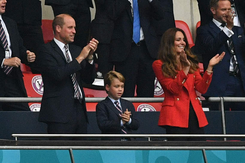 książę William, księżna Kate, książę George, Euro 2020: Książęta Cambridge kibicują swojej drużynie