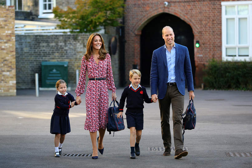 Książę William, księżna Kate, ksiażę George, Księżniczka Charlotte, 2019 rok