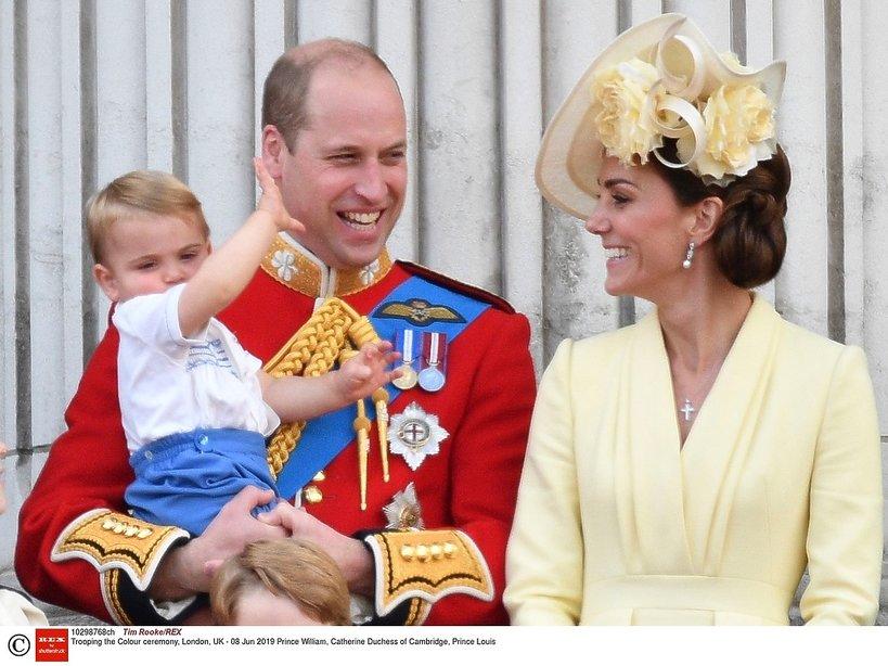 książę William, księżna Kate, książę George, księżniczka Charlotte, książę Louis