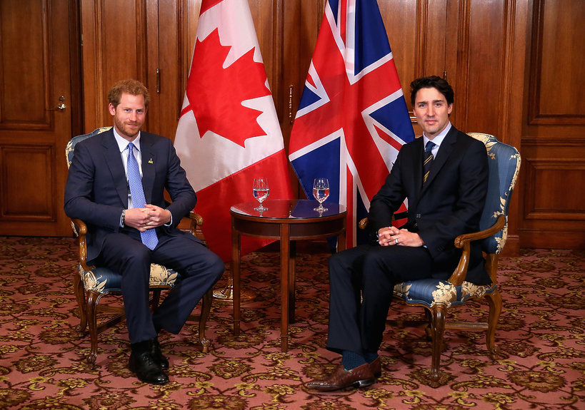 Książę Harry i Justin Trudeau, Premier Kanady
