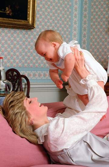Książę William jako dziecko, książę William i księżna Diana
