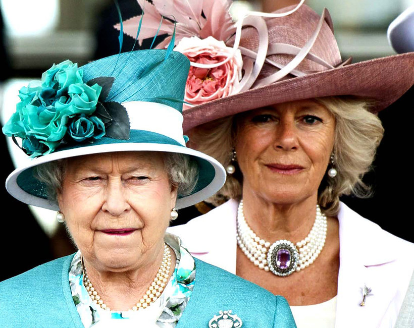 księżna Camilla i królowa Elżbieta II