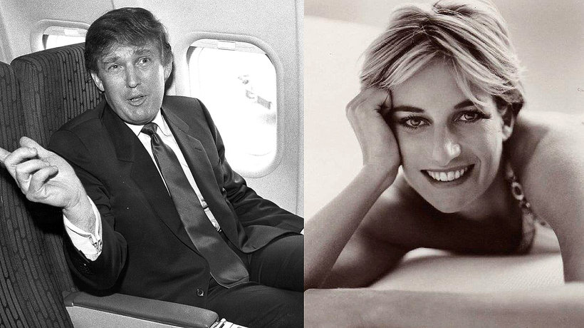 Księżna Diana i Donald Trump