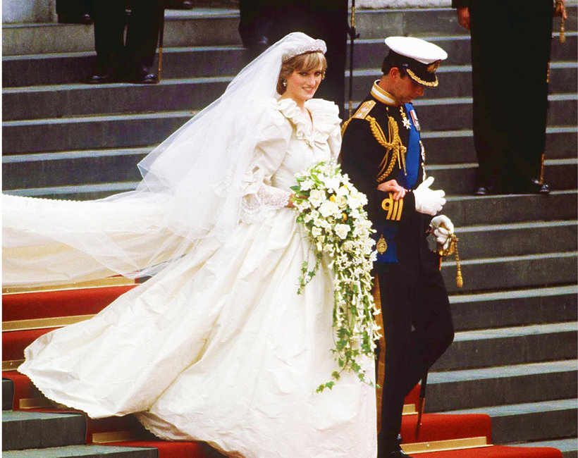 Księżna Diana i książę Karol ślub