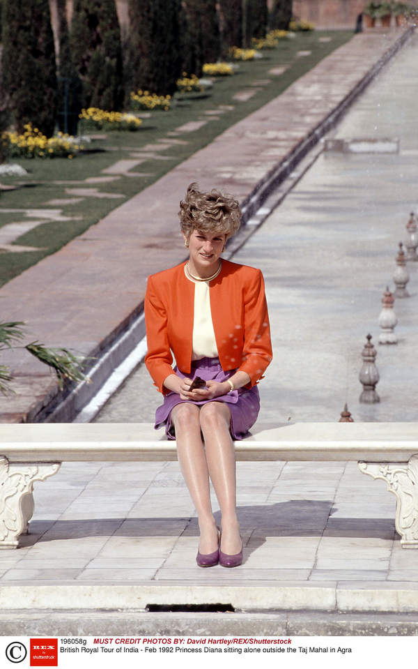 Księżna Diana w Indiach, 1992 rok, Taj Mahal,  Agra India