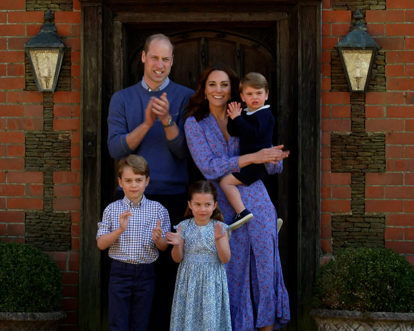 księżna Kate, książę william, księżniczka Charlotte, książę George, książę Louis