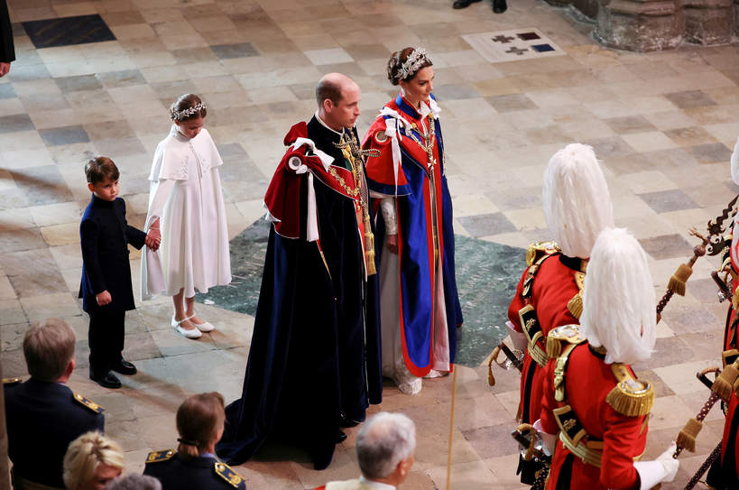 Księżna Kate, książę William, księżniczka Charlotte, książę Louis
