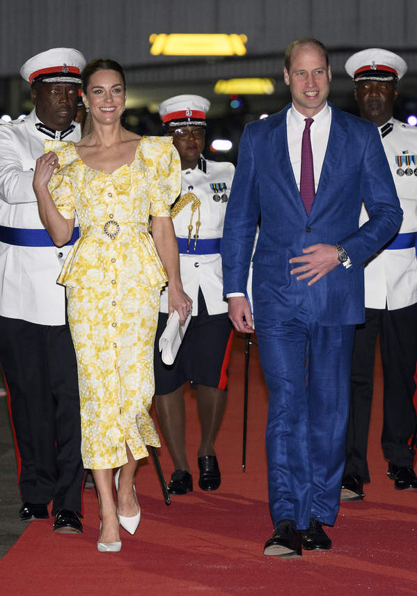 Księżna kate, książę william, podróż do Belize, na Jamajkę i na Bahamy, 26.03.2022 rok
