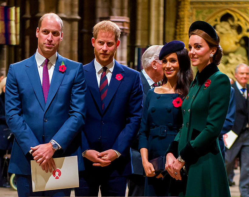 księżna Kate, księżna Meghan, Książę William, książę Harry