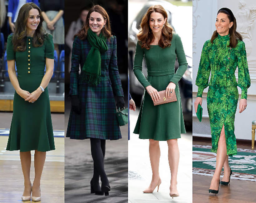 Księżna Kate zielone sukienki
