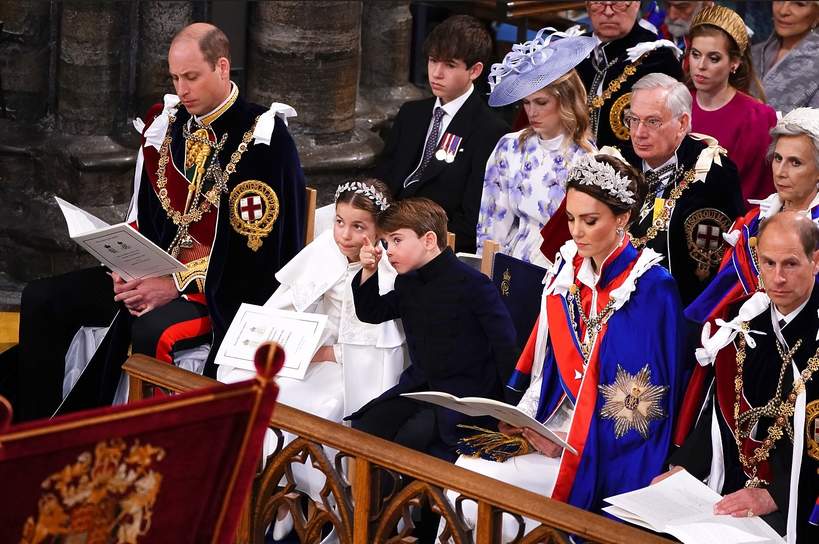 księżniczka Charlotte, książę Louis, koronacja Karola III,  6 maja 2023