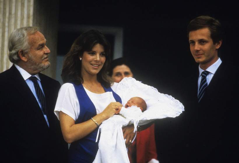 Księżniczka karolina z Monako, Stefan Casiraghi, książę Rainier III, styczeń 1982 rok, Monako