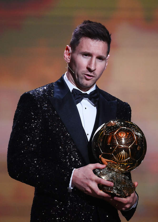 Leo Messi, Gala Złota Piłka 2021, Paryż, 29.11.2021rok