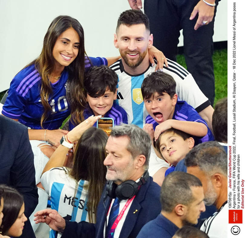 Leo Messi z rodziną, Mistrzostwa Świata w Katarze 2022