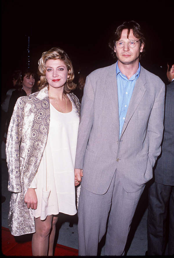 Liam Neeson, Natasha Richardson, premiera filmu Nell, Los Angeles, California, 13.12.1994 rok